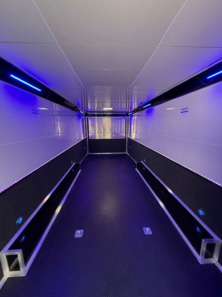 New 2025 RC Trailers 8.5x44 Race Trailer with Bathroom