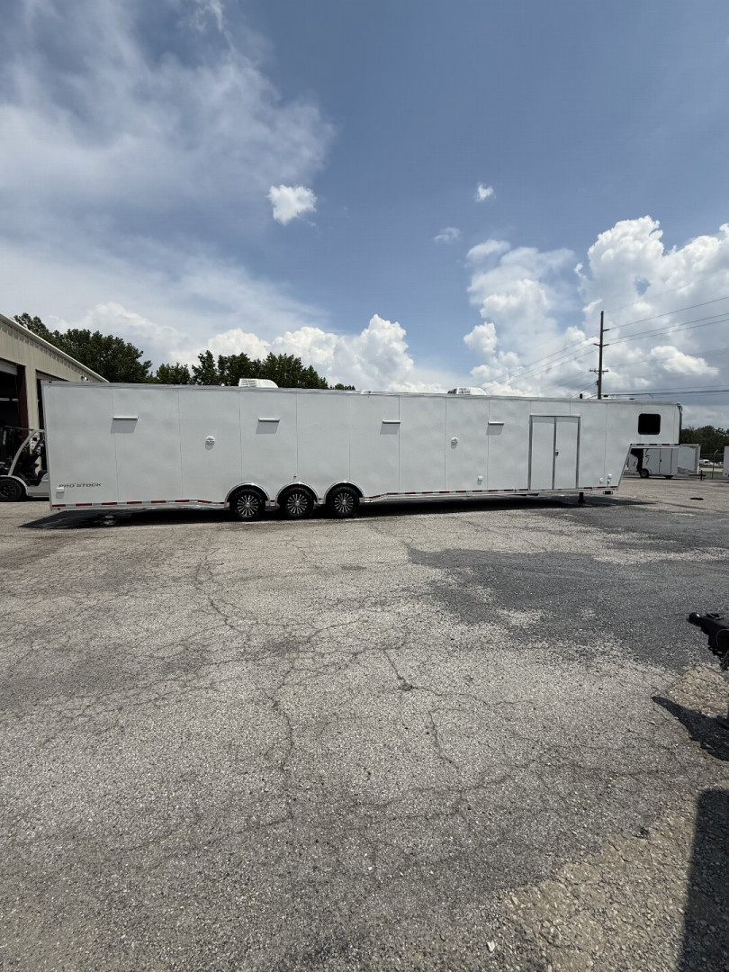 New 2025 Vintage Trailers 8.5x53 Race Trailer With Bathroom