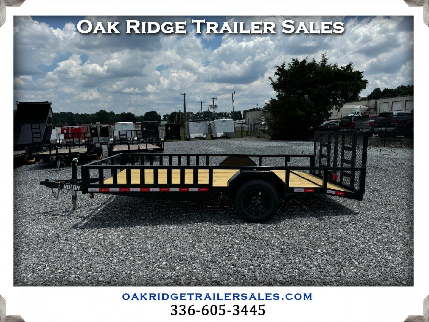 New NOLAN 7X14 ATV Style Utility Trailer 3K