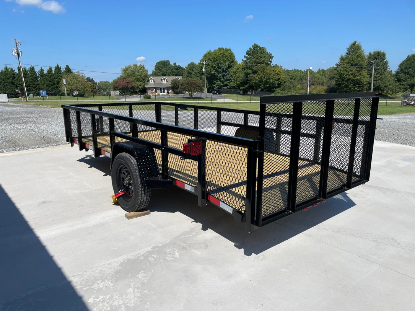 New NOLAN 6X14 Utility Trailer w/2ft Mesh Sides