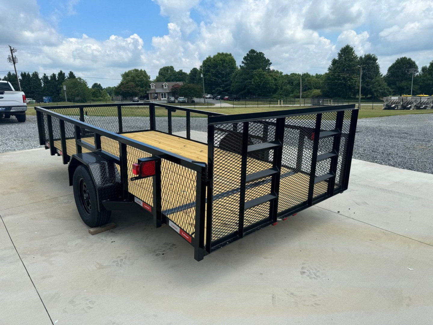 New NOLAN 7X14 Utility Trailer w/2ft Mesh Sides