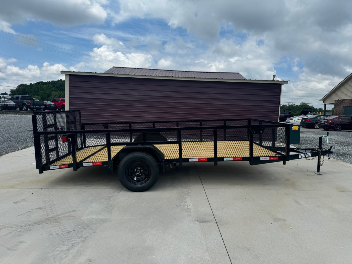 New NOLAN 7X14 Utility Trailer w/2ft Mesh Sides