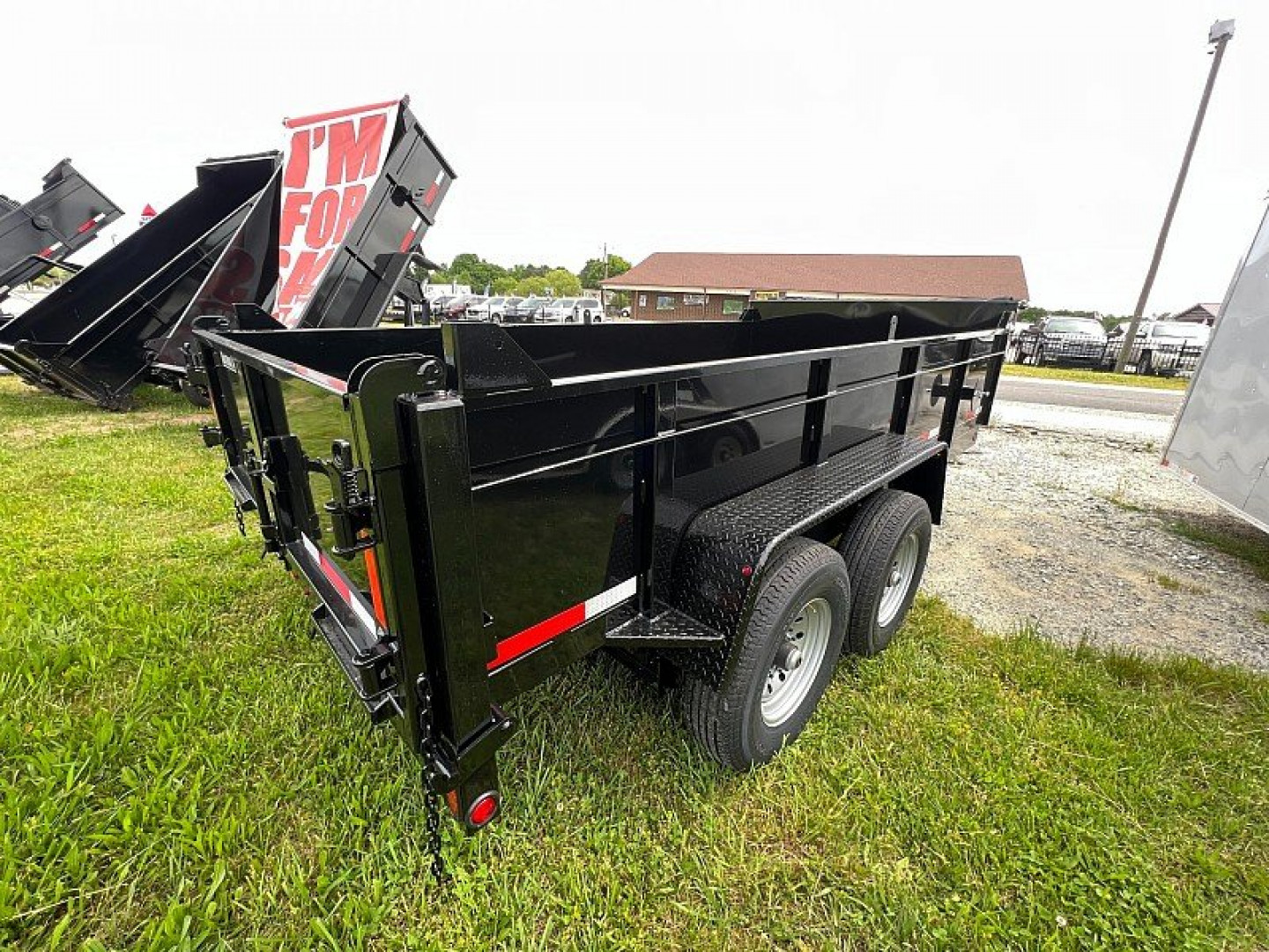New GRATIMAX 7X14 HD Low-Pro Dump Trailer 14K