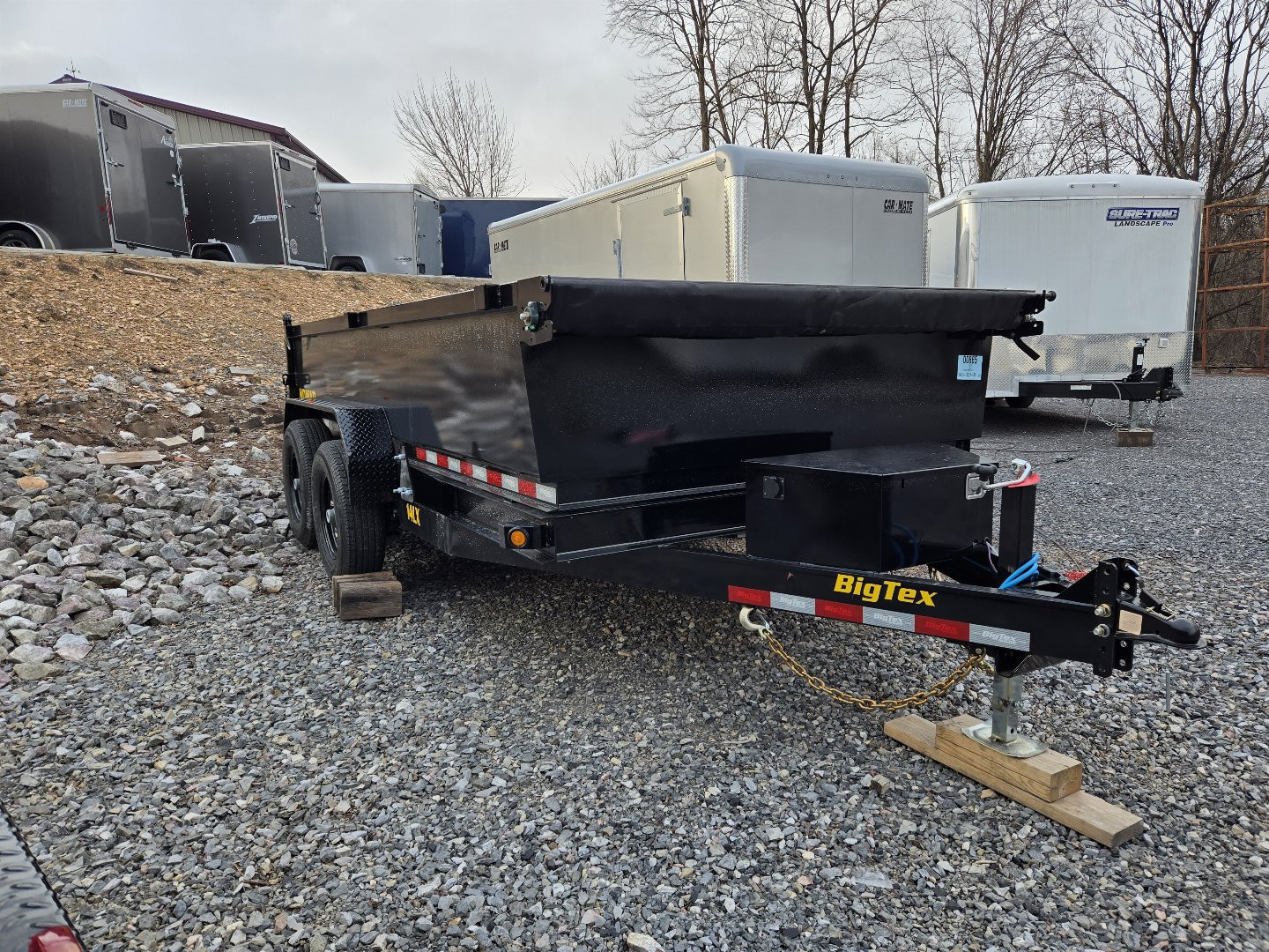 New 7 x 14 Big Tex NOMAD 14LX Low Pro Dump Trailer, 14k GVWR ***Scissor Hoist Lift w/Power Up, Power Down & Gravity Down