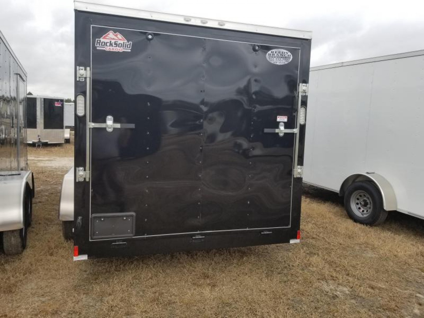 New 7x16 Black -Rock Solid Cargo Enclosed Trailer