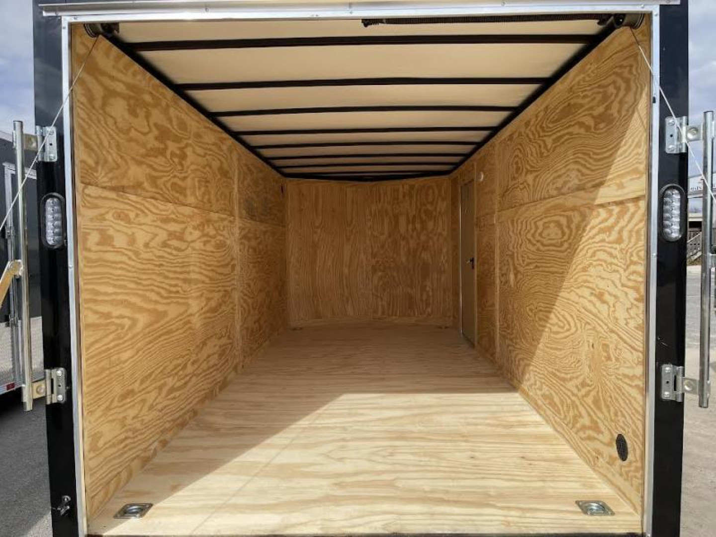 New 7x16 Black -Rock Solid Cargo Enclosed Trailer