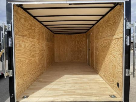 New 7x16 Black -Rock Solid Cargo Enclosed Trailer
