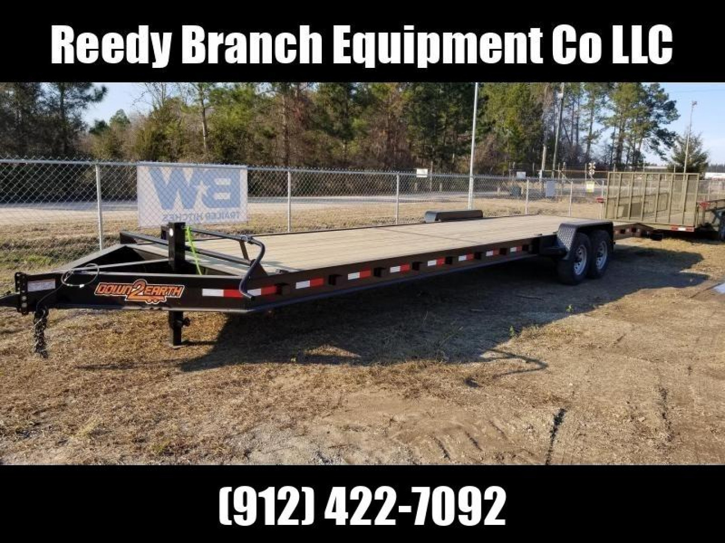 New 2026 Down 2 Earth Trailers 82"x34' wood deck. Car Hauler