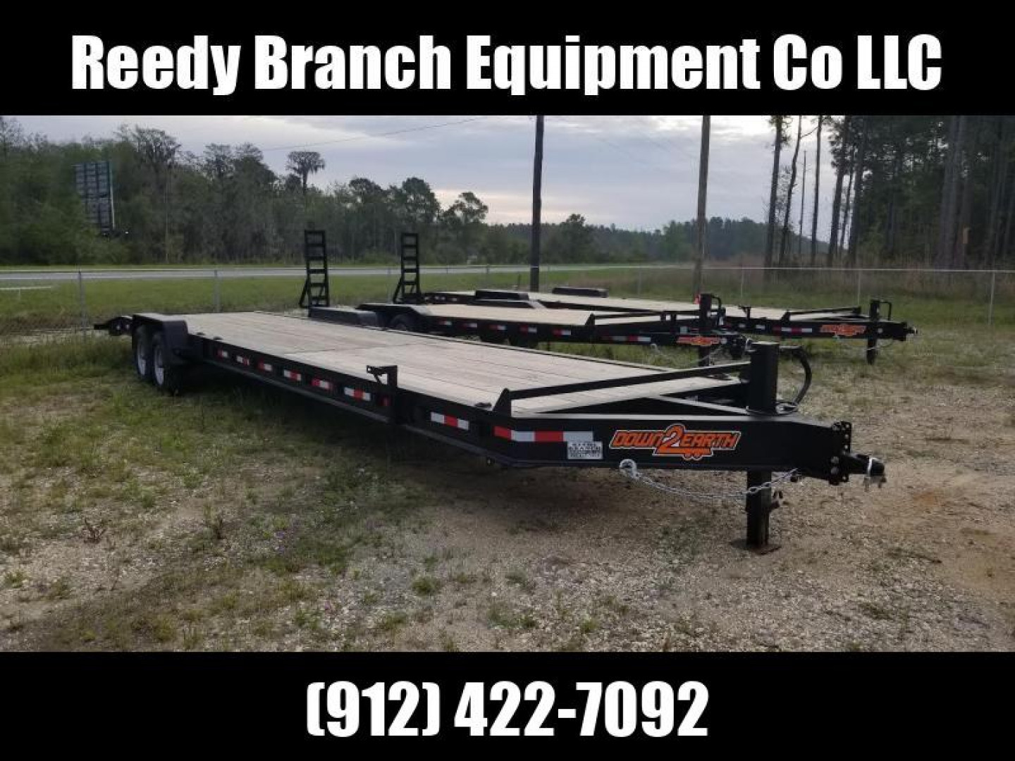 New 2026 Down 2 Earth Trailers 82"x34' wood deck. Car Hauler