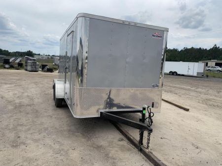 New 7x14 Silver Frost Flat Nose. Build your Custom Trailer with Flat Nose for no extra charge!