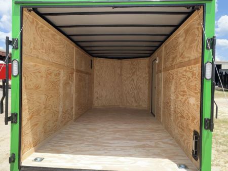 New 7x16 Electric Green Blackout Trailer