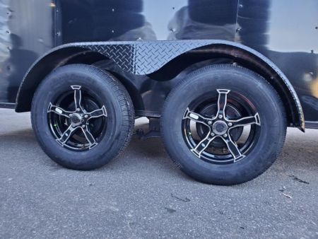 New 7x16 Electric Green Blackout Trailer