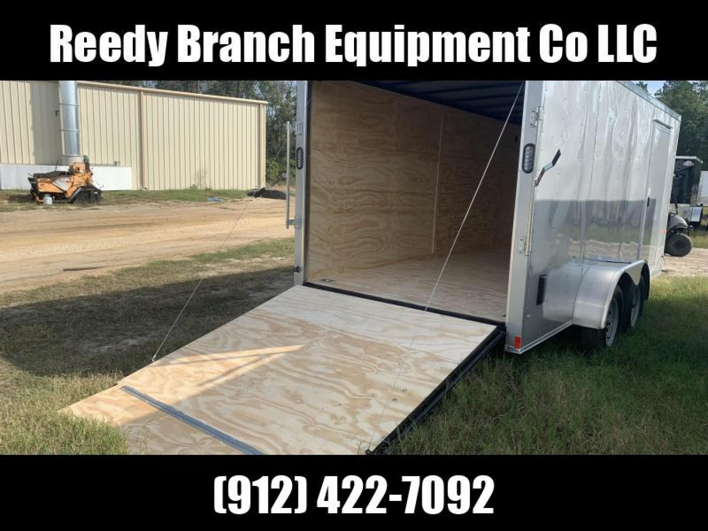 New 7x16 Silver Rock Solid Cargo Enclosed Trailer 7000GVWR