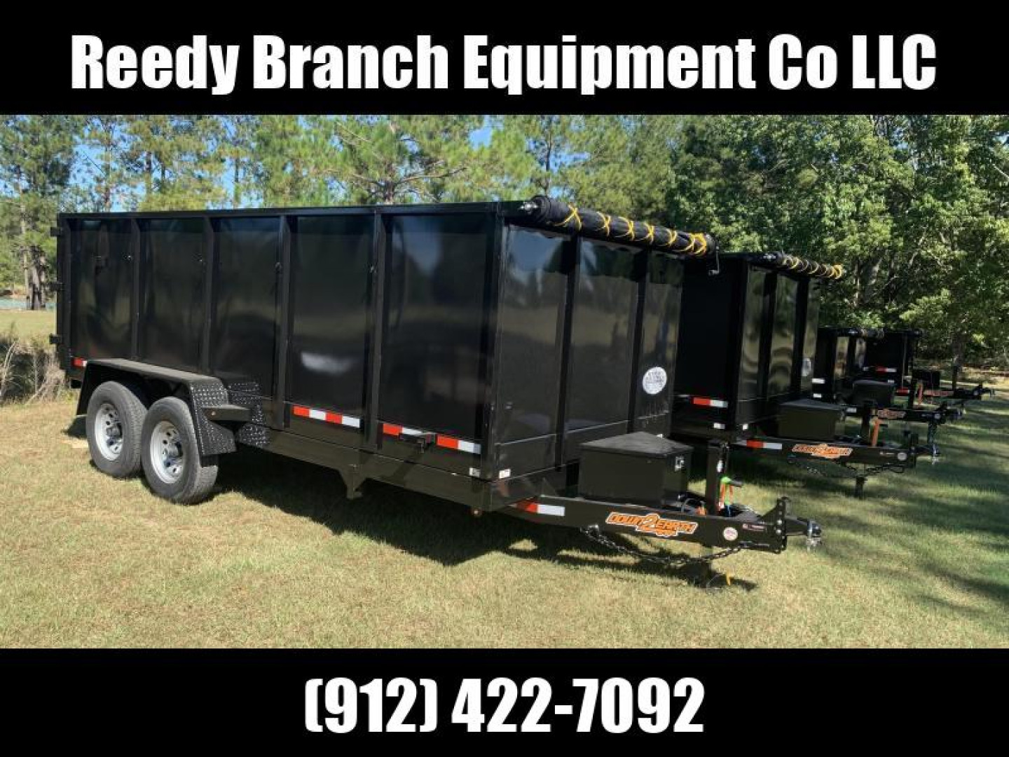 New 2027 Down 2 Earth Trailers 7x16 dump 4' sides Dump Trailer