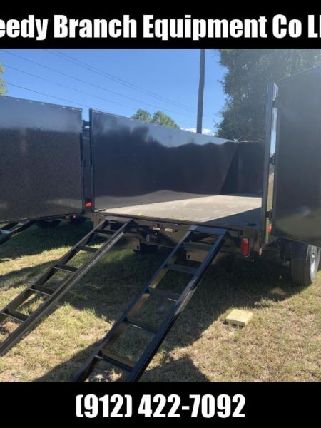 New 2027 Down 2 Earth Trailers 7x16 dump 4' sides Dump Trailer