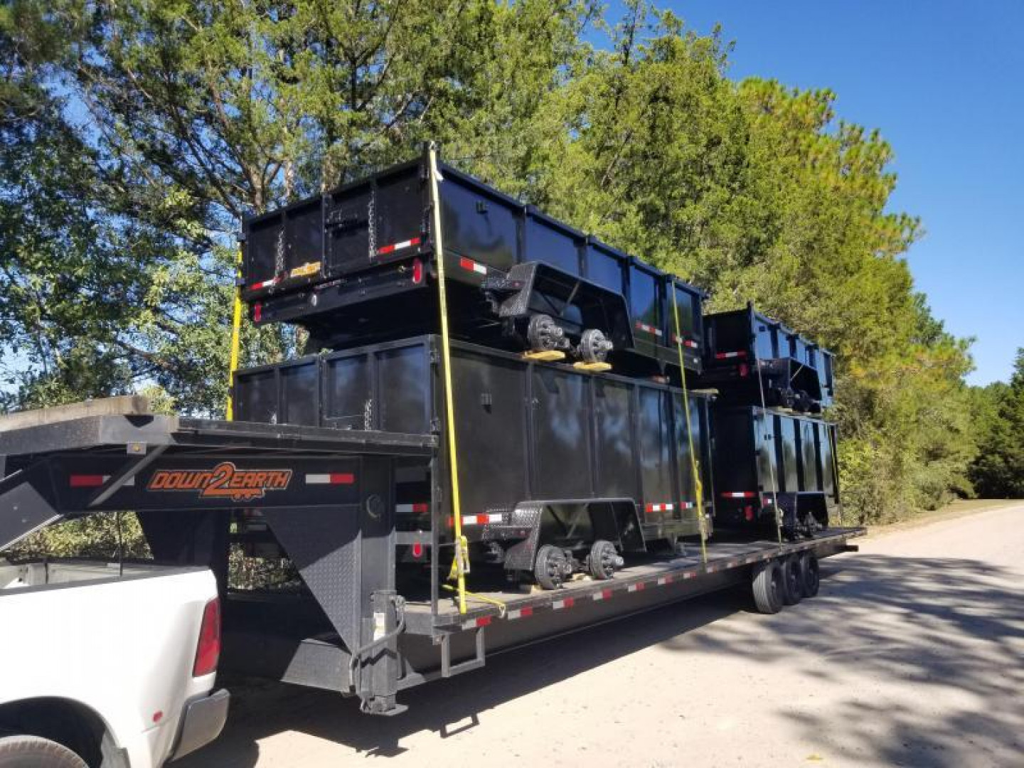 New 2027 Down 2 Earth Trailers 7x16 dump 2' sides Dump Trailer