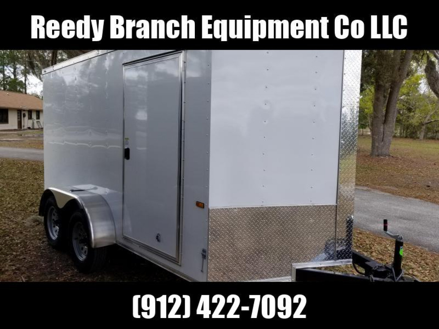 New 6x12 Barn Doors Rock Solid Cargo Enclosed Trailer