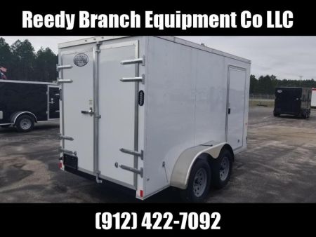 New 6x12 Barn Doors Rock Solid Cargo Enclosed Trailer