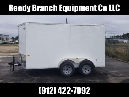 New 6x12 Barn Doors Rock Solid Cargo Enclosed Trailer