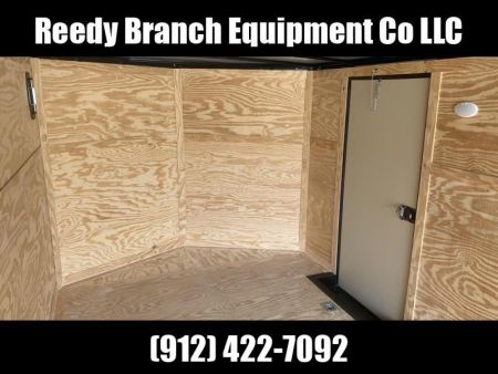 New 8.5x24 White Blackout Elite Spread Enclosed Cargo Trailer