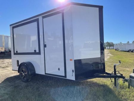 New 6x12 SA Blackout Elite - Concession Trailer Rock Solid Cargo