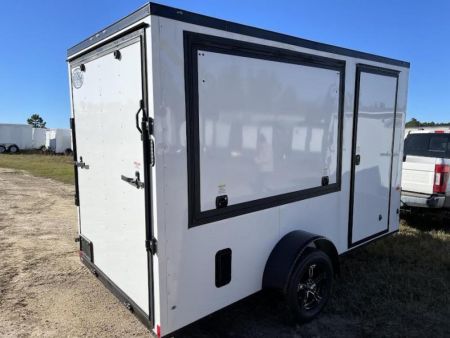 New 6x12 SA Blackout Elite - Concession Trailer Rock Solid Cargo