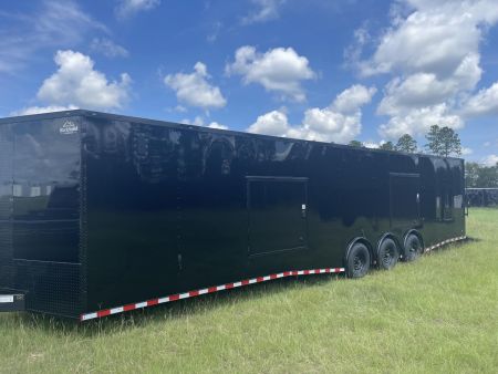 New 8.5x36 Enclosed Two Car Hauler - Polycore Blackout Cargo / Enclosed Trailer