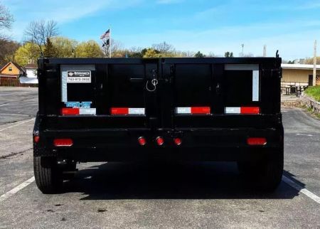 New Heavy Duty Top Hat 77x12 Dump Trailer - 9,990# GVWR w/Scissor Lift!