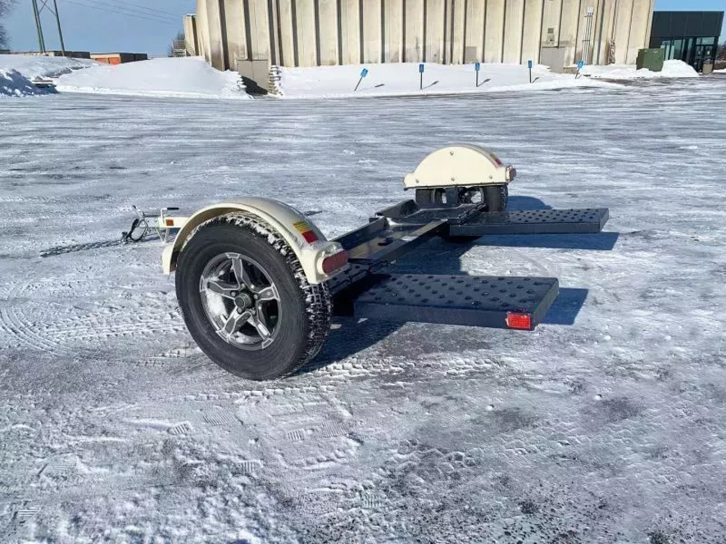 New Master Tow 83" Wide Tilt Bed Tow Dolly - Wheel Straps and Ratcheting Buckles Included!