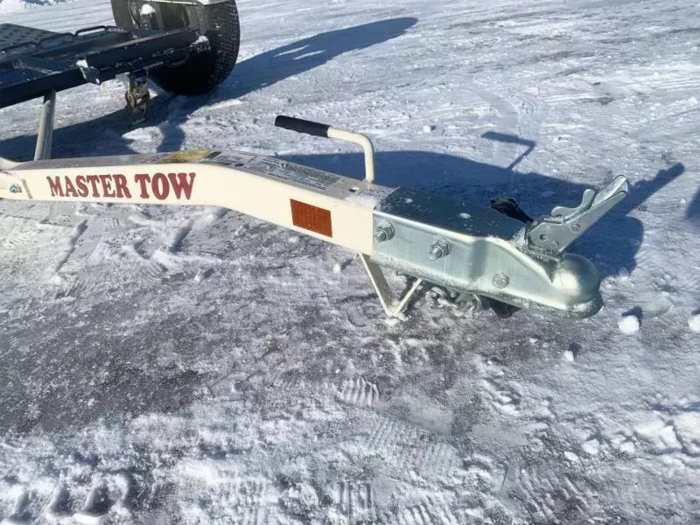 New Master Tow 83" Wide Tilt Bed Tow Dolly - Wheel Straps and Ratcheting Buckles Included!