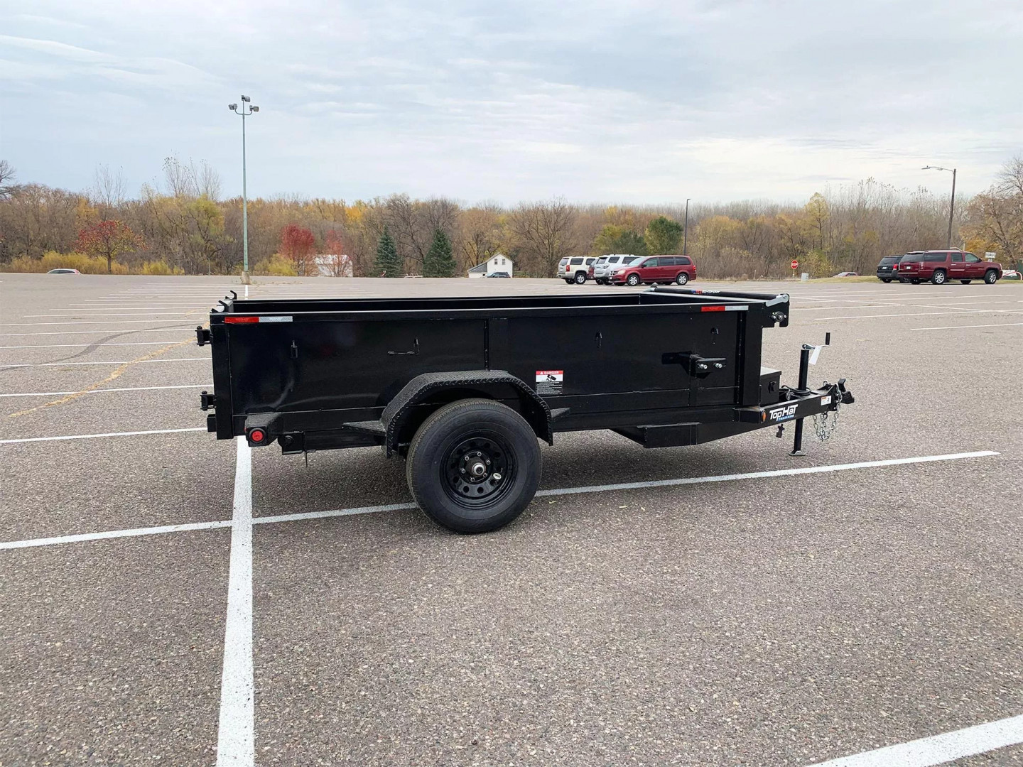 New SALE! Top Quality Top Hat 60x10 Dump Trailer - 5,000#GVWR Single Axle- Single Cylinder Lift System