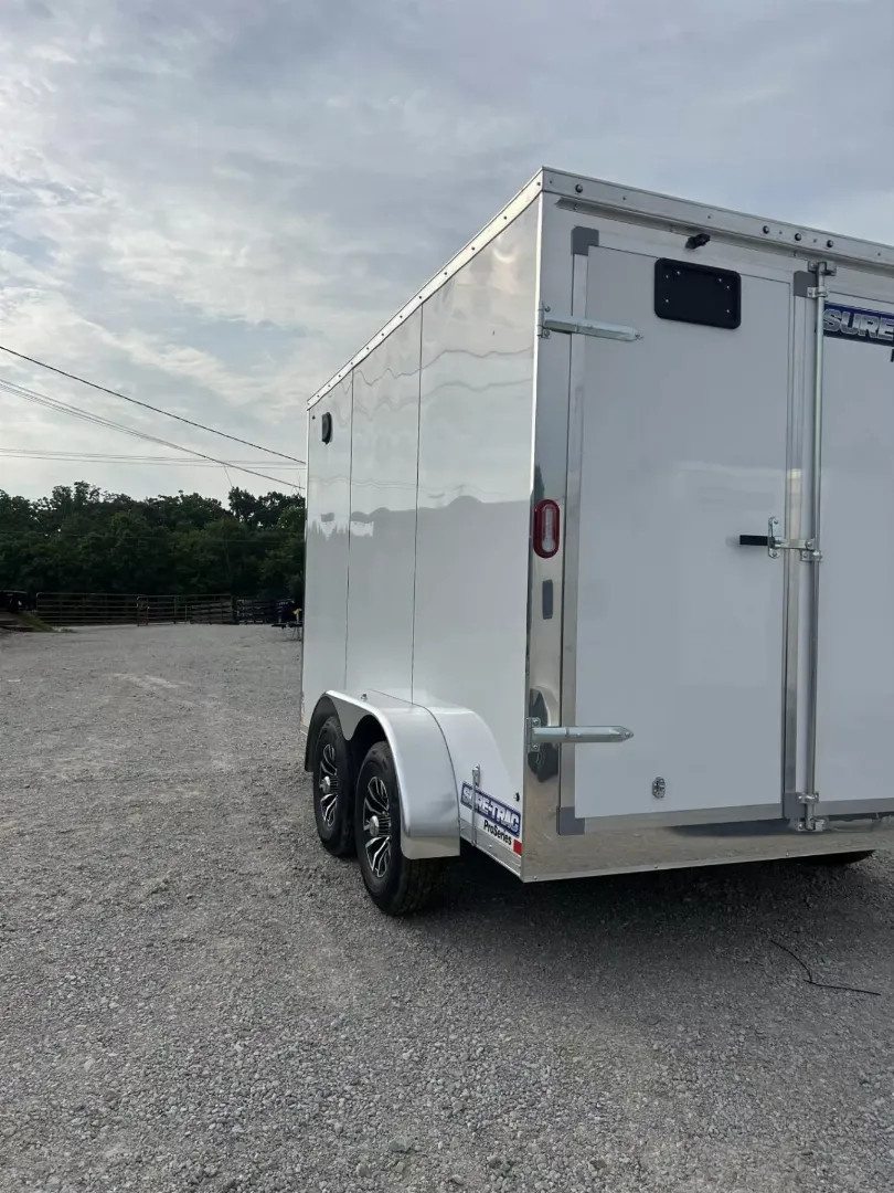 New 2025 Sure-Trac 7 x 12 Pro Series Enclosed Wedge Cargo Trailer  TA 10K