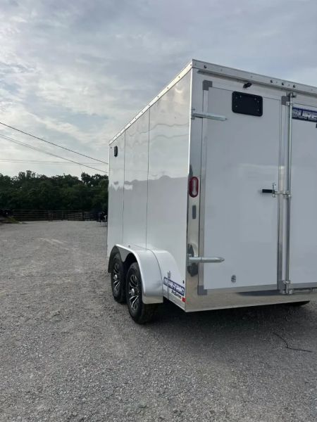 New 2025 Sure-Trac 7 x 12 Pro Series Enclosed Wedge Cargo Trailer  TA 10K