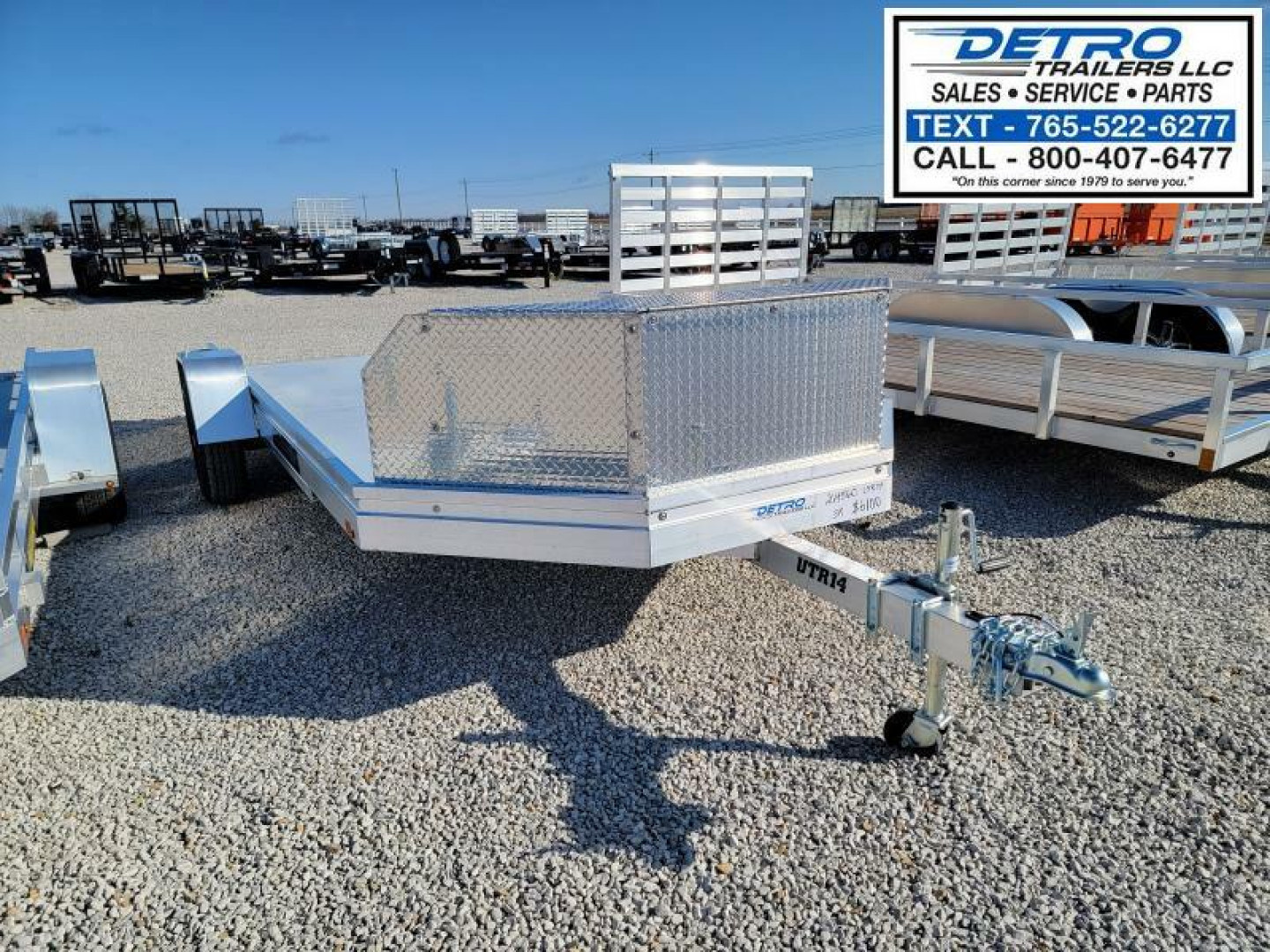 New 2023 Aluma UTR14 3K Torsion Idler Utility Trailer