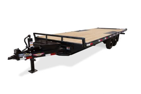 New 2025 H and H Trailer 102x22 Power Tilt Bumper Pull Deckover Trailer  15K