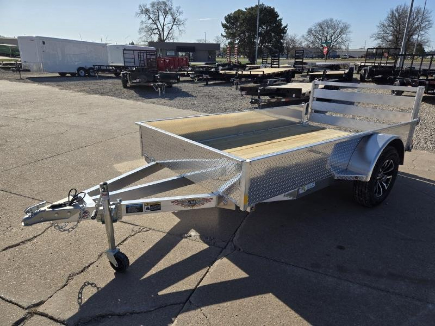 New 2027 H&H Trailers 66x10 Aluminum Solid Side Utility Trailer 3K Idler Utility Trailer