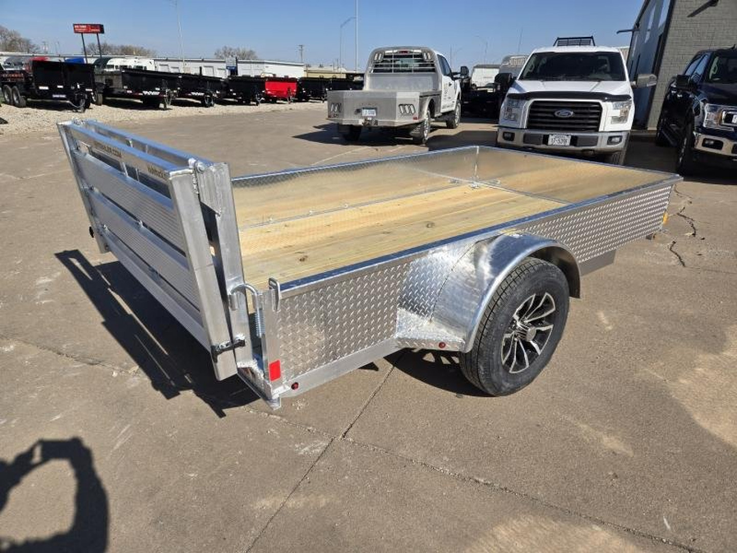 New 2027 H&H Trailers 66x10 Aluminum Solid Side Utility Trailer 3K Idler Utility Trailer