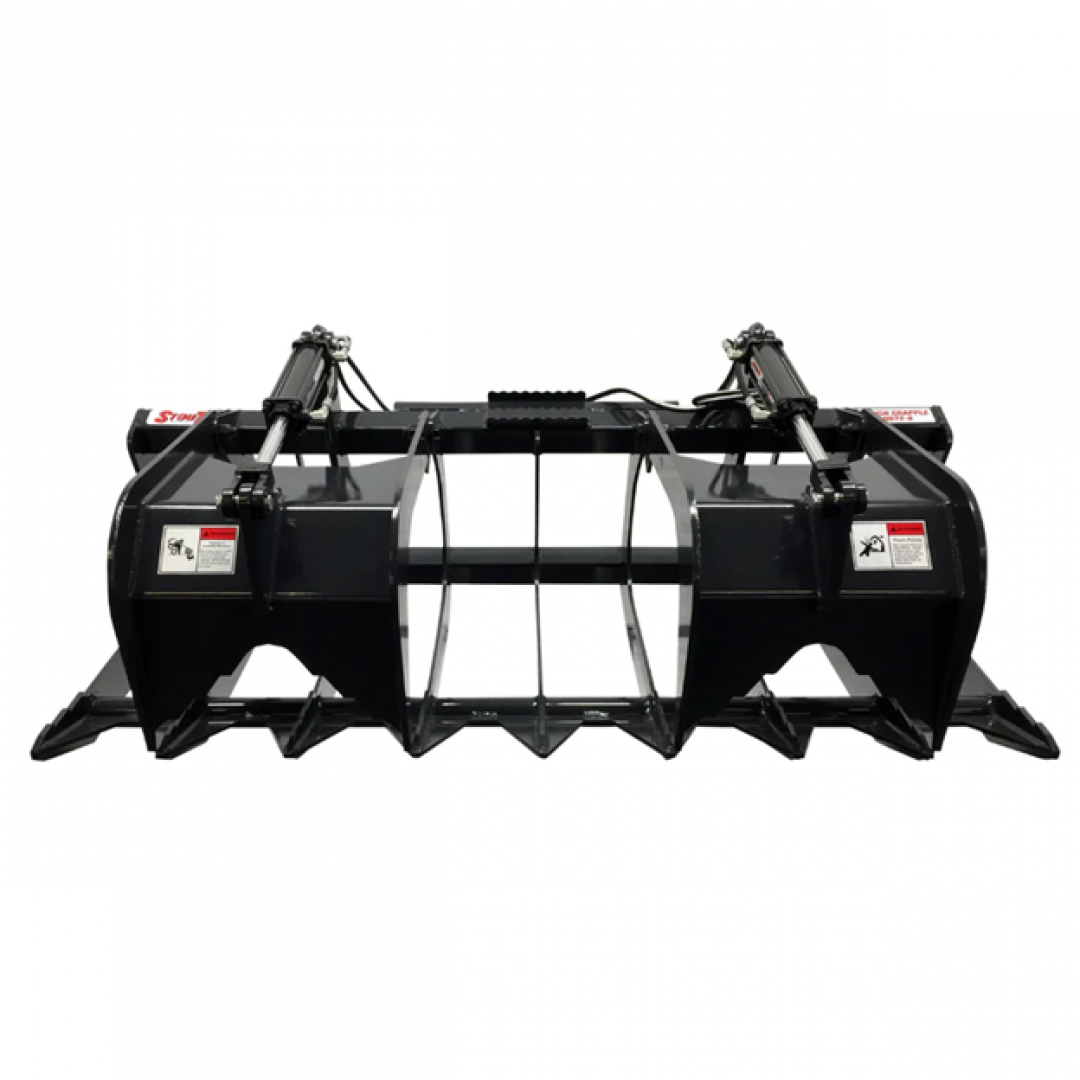 New Stout Skid Steer 72-8 Brush Grapple Attachment