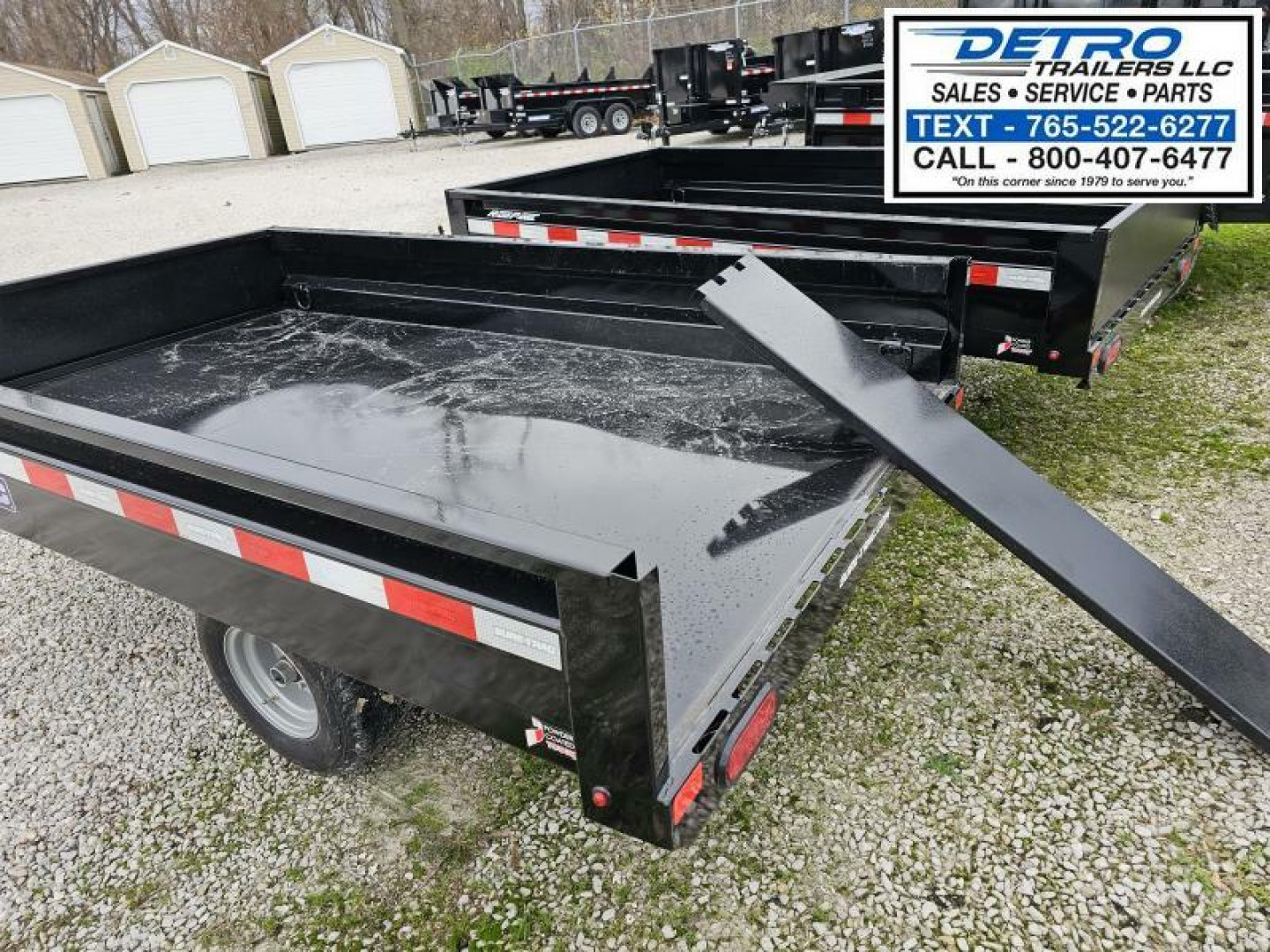 New 2025 Sure-Trac 4.5' x 8' 3K Idler Utility Dump Trailer