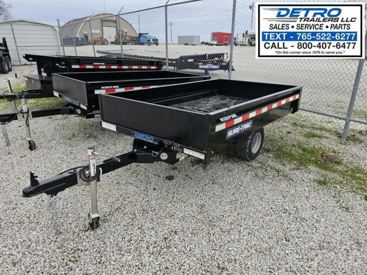 New 2025 Sure-Trac 4.5' x 8' 3K Idler Utility Dump Trailer