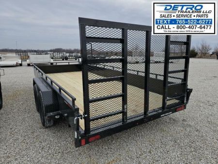 New 2025 Sure-Trac 7' x 16' 7K Steel High Side Utility Trailer