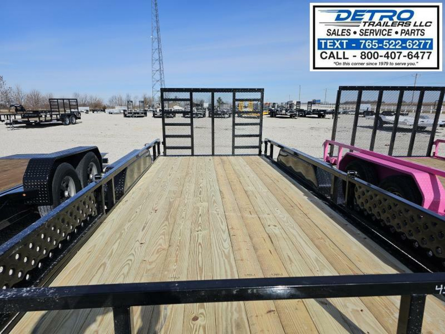 New 2025 Sure-Trac 7 x 16 7K Tube Top ATV Trailer
