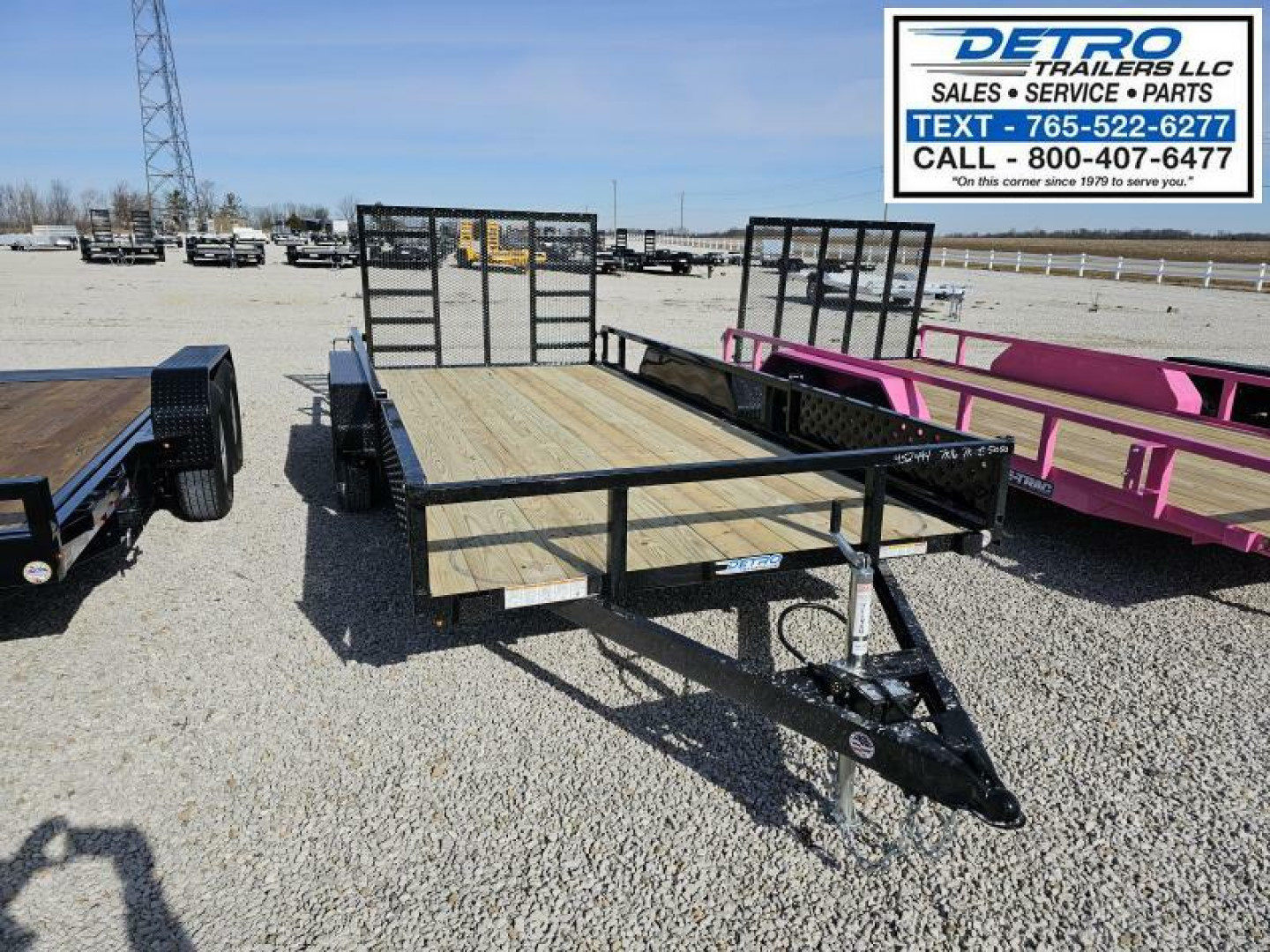 New 2025 Sure-Trac 7 x 16 7K Tube Top ATV Trailer