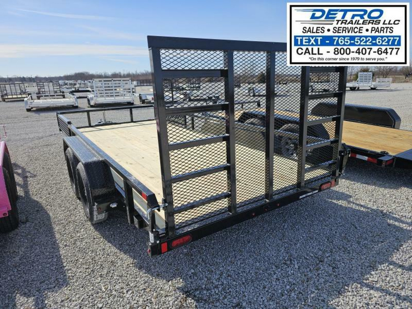 New 2025 Sure-Trac 7 x 16 7K Tube Top ATV Trailer