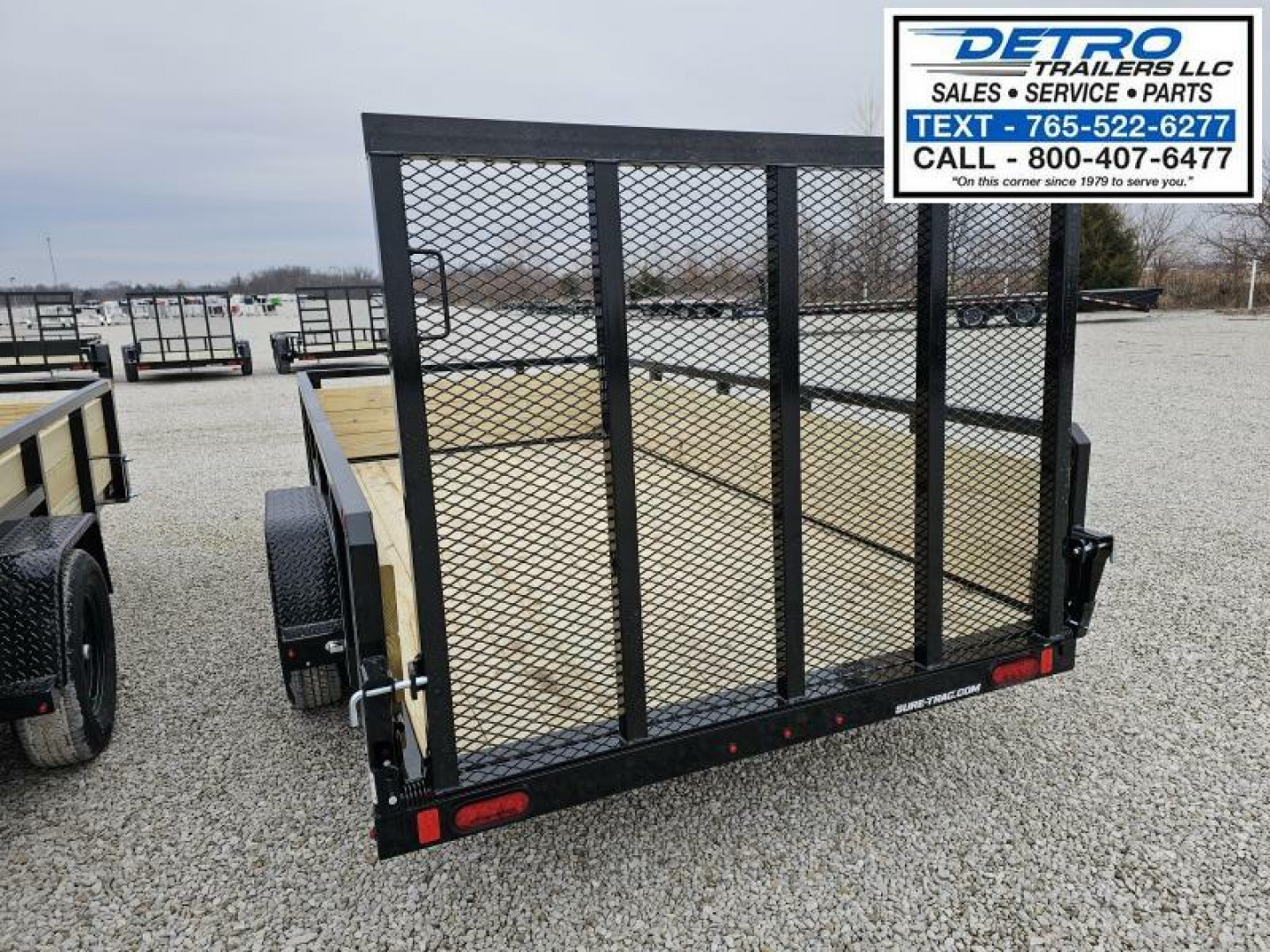 New 2025 Sure-Trac 6' x 12' 3K Idler Tube Top Three Board High Sided Utility Trailer