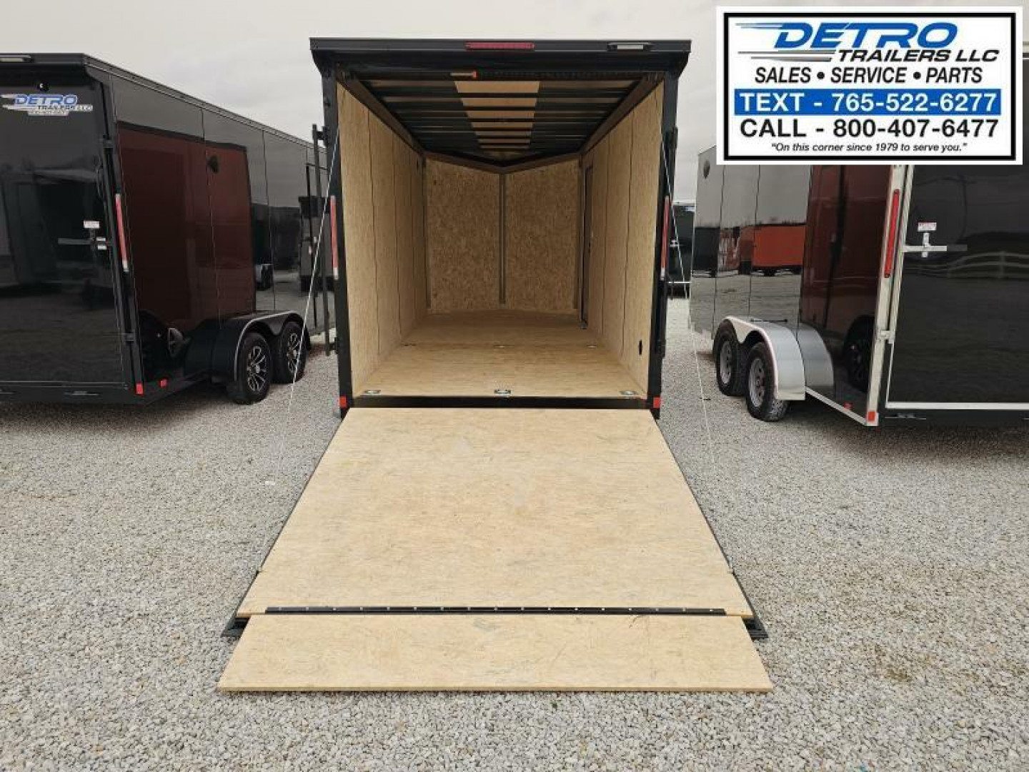 New 2025 ORANGE BLACK-OUT Cargo Express XL SE 7' x 16' 7K Ramp Door V-nose Enclosed Cargo Trailer