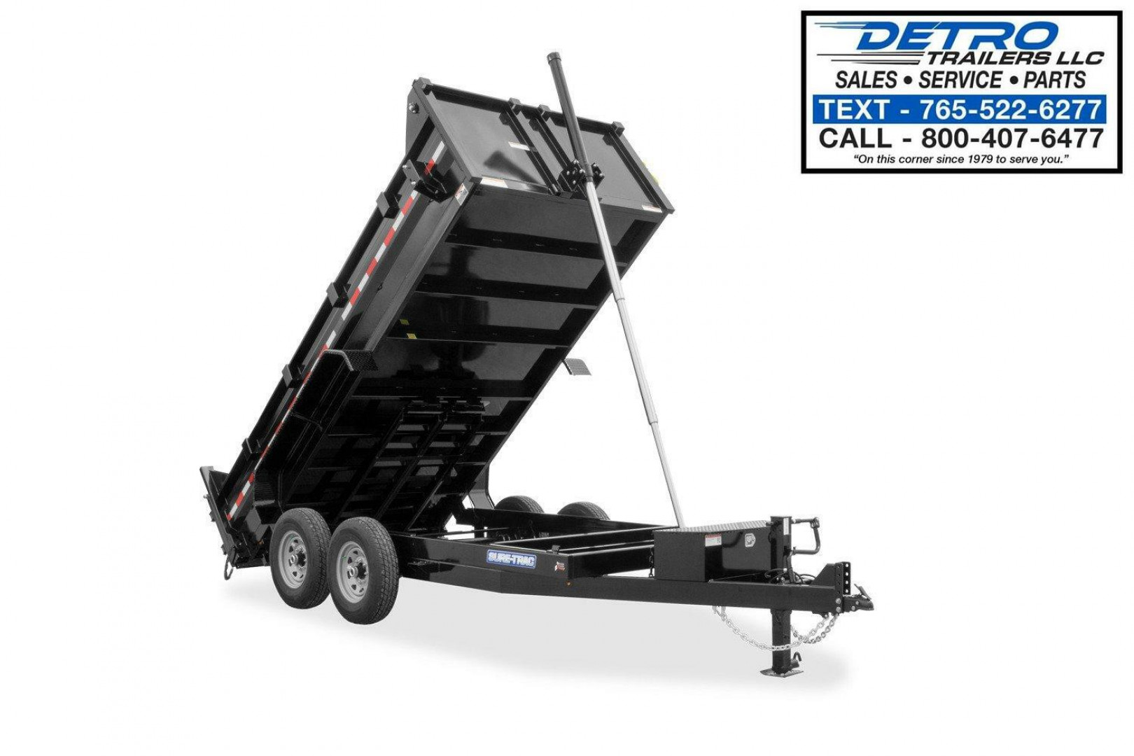 New 2025 Sure-Trac 82" x 16' 14K Telescopic HD Low Profile Dump Trailer w/ 3' Sides