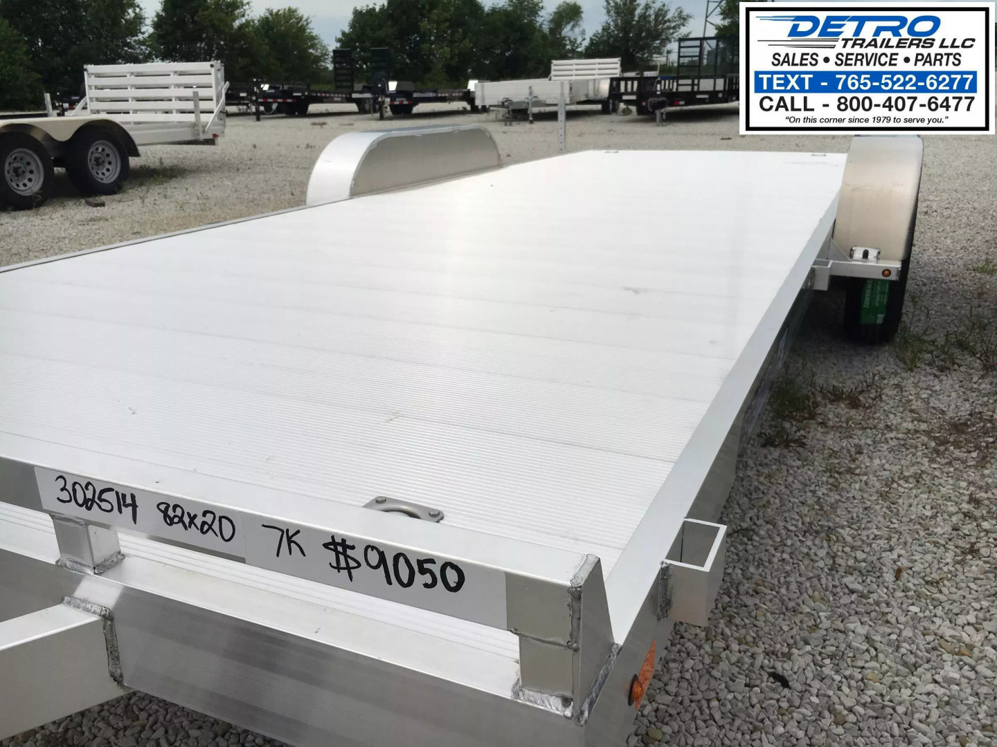 New 2026 Aluma 8220ESA-TA-EL-R-RTD (Rear Ramps) 7K Torsion Axle Car Hauler