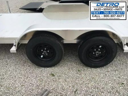 New 2026 Aluma 8220ESA-TA-EL-R-RTD (Rear Ramps) 7K Torsion Axle Car Hauler