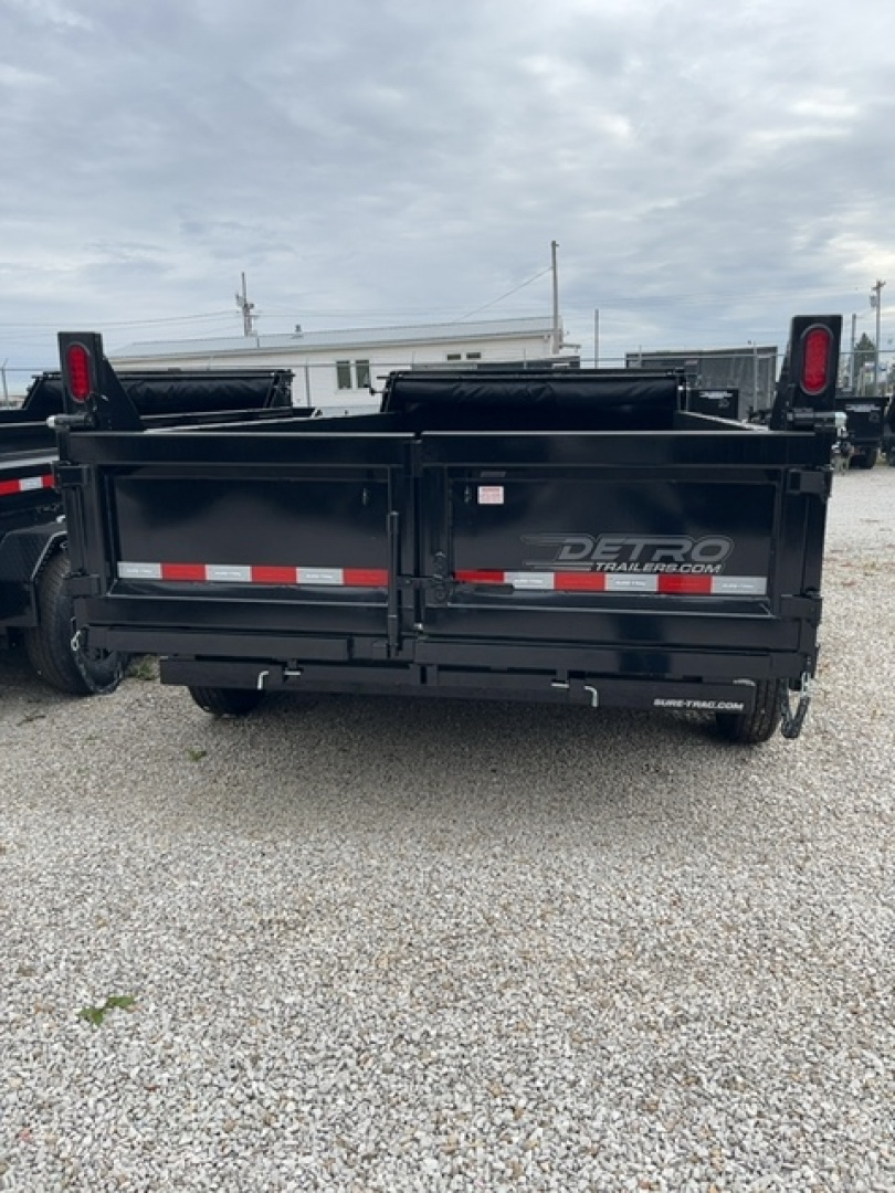 New 2025 Sure-Trac 82" x 14' 14K Telescopic HD Low Profile Dump Trailer